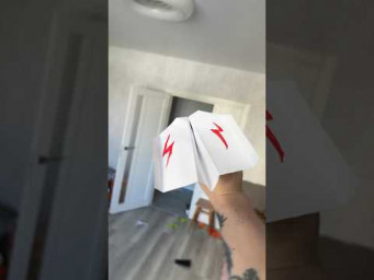 This Ain&rsquo;t a Plane&hellip; It&rsquo;s a MISSILE! 230ft and counting #airplane #diy #papercraft #origami