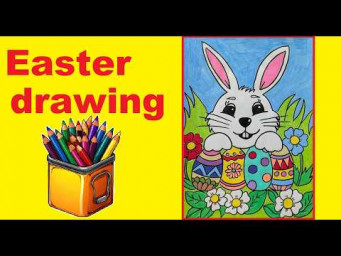 Малюнок олівцями на Великдень | Easter easy drawing