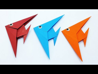 Easy Origami Paper Fish - DIY Moving Paper Fish - Easy Paper Crafts - Moving Paper Toys