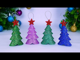 Easy Tree Shaped Ornaments Making Ideas