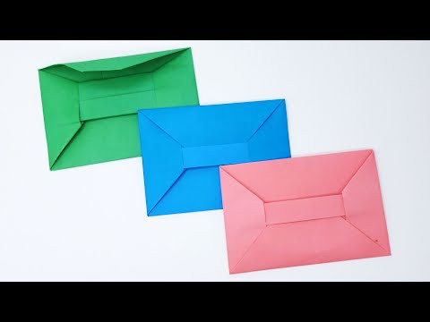 Easy Origami Envelope - How to Make Paper Envelope - Envelope Making [No Glue No Tape]