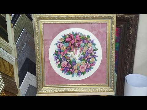 Летний венок. Классик Дизайн. Оформила. Вышивка крестиком.