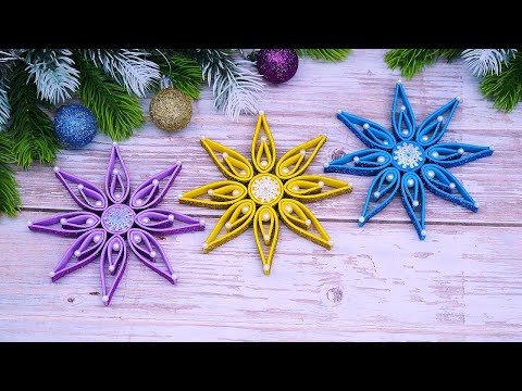 Foam Sheets Christmas Snowflakes❄️Xmas Decoration Ideas