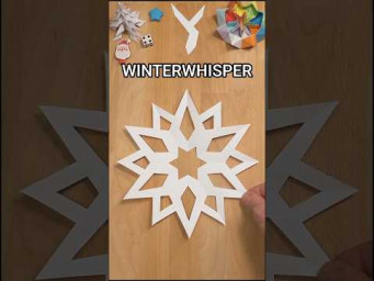 DIY WINTERWHISPER PAPER SNOWFLAKE STEP BY STEP | CAPTIVATING BEST SCHOOL PROJECT INCLART #origami