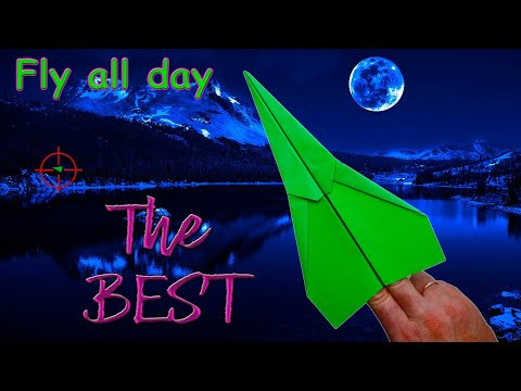 How to fold a paper airplane to fly forever and not fall all day! Origami! Бумажный самолет How to fold a paper airplane to fly forever and not fall all day! Origami! Бумажный самолет