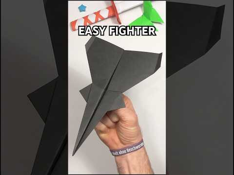 EASY PAPER FIGHTER TUTORIAL | HOW TO MAKE A COOL ORIGAMI PLANE INSTRUCTION INCL ART EASY PAPER FIGHTER TUTORIAL | HOW TO MAKE A COOL ORIGAMI PLANE INSTRUCTION INCL ART