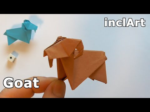 EASY GOAT ORIGAMI TUTORIAL | HOW TO MAKE PAPER GOAT ORIGAMI inclArt EASY GOAT ORIGAMI TUTORIAL | HOW TO MAKE PAPER GOAT ORIGAMI inclArt