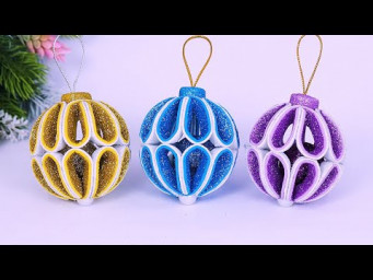 DIY Honeycomb Ball Ornament 