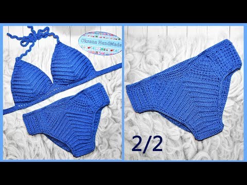 В Ярославле смотрят - Купальник крючком. 2/2 мастер класс. Crochet swimsuit
