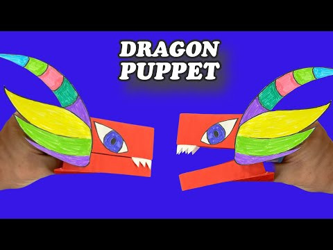 DIY NEW Paper Dragon Puppet Tutorial TikTok Trend DIY NEW Paper Dragon Puppet Tutorial TikTok Trend