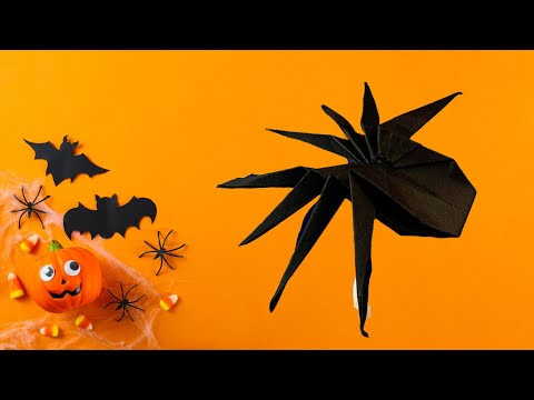 How to Make a Paper Spider for Halloween | Spider Origami Paper Crafts How to Make a Paper Spider for Halloween | Spider Origami Paper Crafts