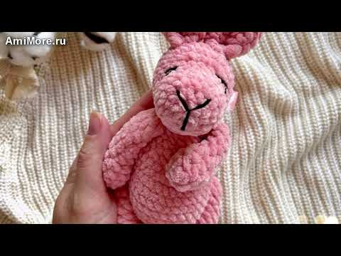 Амигуруми: схема Мини зайка. Игрушки вязаные крючком - Free crochet patterns.