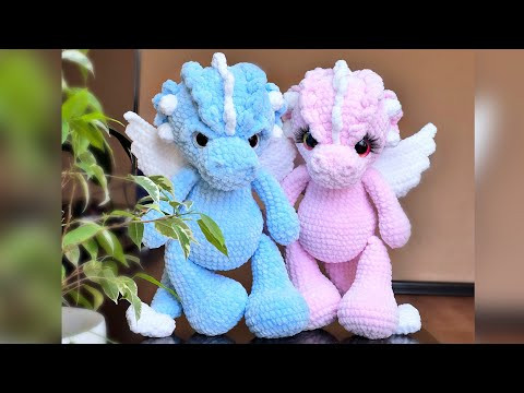 Вязаный дракон крючком // Мастер-класс // Часть 2 // Символ Нового года Вязаный дракон крючком // Мастер-класс // Часть 2 // Символ Нового года