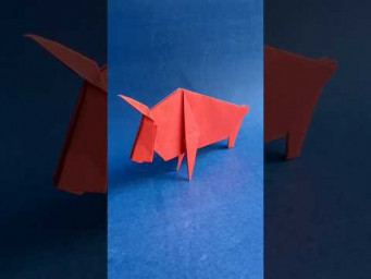 Best origami bulls | paper bull | origami animals #origami #papercraft #animals #bull