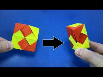 Origami Pop It Fidgets | Antistress Moving PAPER TOYS | Origami Transformer Toy