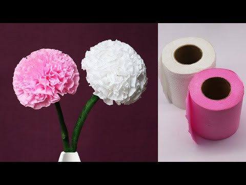 Easy Tissue Paper Flowers | How To Make Round Tissue Paper Flower | DIY Paper Craft Easy Tissue Paper Flowers | How To Make Round Tissue Paper Flower | DIY Paper Craft