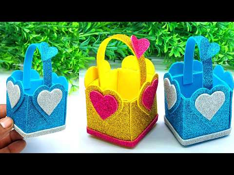 Heart Shaped Paper Bag Easy DIY Handmade Gift Craft