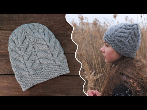 First leaves hat Весенняя шапка «Первые листья» спицами First leaves hat Весенняя шапка «Первые листья» спицами