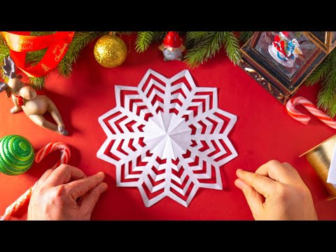 ✂️ Как Легко и Быстро Сделать Снежинку из Бумаги ❄️❤️ Зимние Поделки Своими Руками ✂️ Как Легко и Быстро Сделать Снежинку из Бумаги ❄️❤️ Зимние Поделки Своими Руками