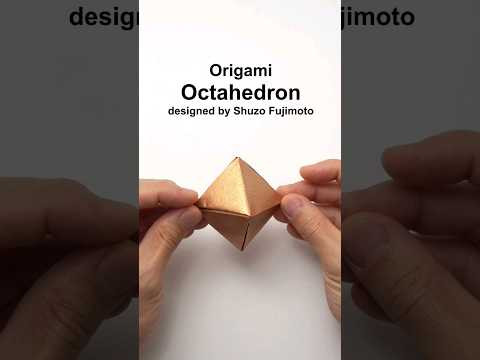 Origami Octahedron #shorts Origami Octahedron #shorts