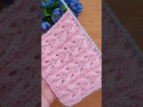 Нежный ажурный узор спицами для джемпера, кофточки, маечки. Нежный ажурный узор спицами для джемпера, кофточки, маечки.