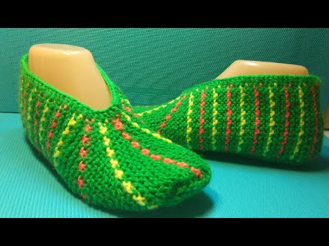 #582 ТАПОЧКИ СПИЦАМИ С БЕСШОВНОЙ ПОДОШВОЙ С НОСИКОМ,СВЯЗАННЫМ УКОРОЧЕННЫМИ РЯДАМИ. МАСТЕР КЛАСС. #582 ТАПОЧКИ СПИЦАМИ С БЕСШОВНОЙ ПОДОШВОЙ С НОСИКОМ,СВЯЗАННЫМ УКОРОЧЕННЫМИ РЯДАМИ. МАСТЕР КЛАСС.