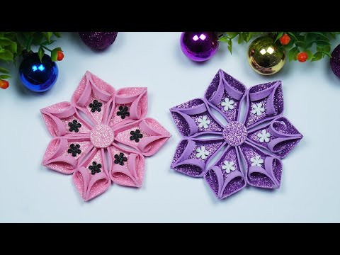 Manualidades Navideñas❄️COPOS DE NIEVE 3D de fomi Manualidades Navideñas❄️COPOS DE NIEVE 3D de fomi