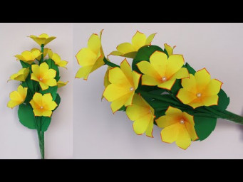How To Make Paper Flower | DIY Paper Flowers  | Room Decor Ideas With Flowers