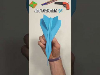 JET FIGHTER ORIGAMI | | HOW TO MAKE A COOL PAPER PLANE THAT FLIES WELL