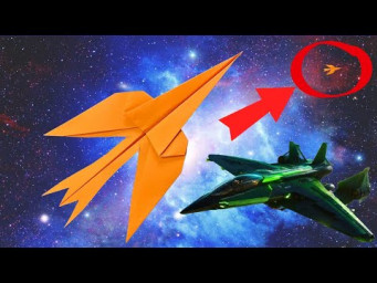 BEST PAPER PLANE SPACESHIP 100 000 Feet | How to Make a Paper Airplane that Fly Far