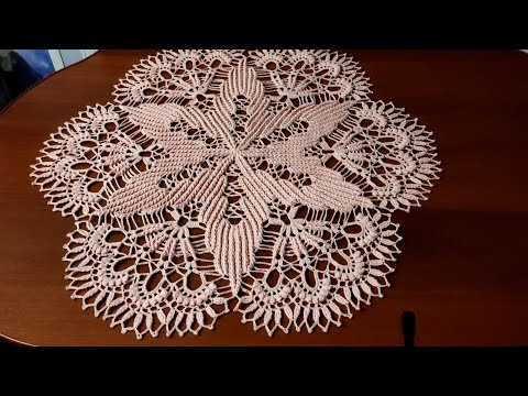 Салфетка рельефными столбиками крючком. 3Часть. Салфетка рельефными столбиками крючком. 3Часть.