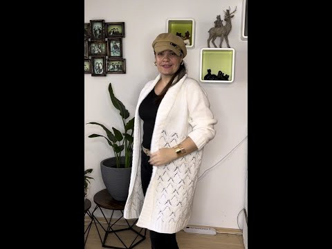 вяжем кардиган спицами для начинающих часть 4