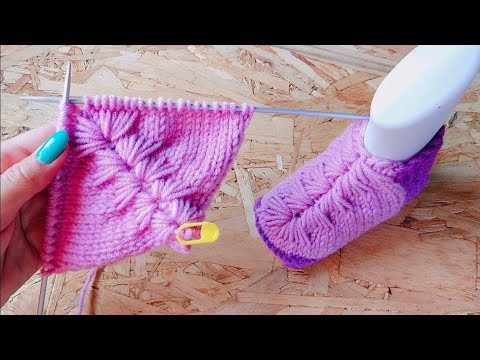 Шикарные Пинетки спицами ✨ с объемным узором Шикарные Пинетки спицами ✨ с объемным узором