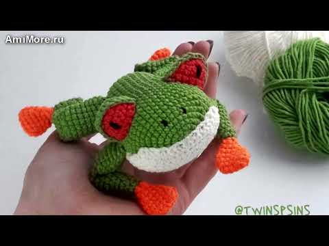 Амигуруми: схема Лягушка Квоки. Игрушки вязаные крючком - Free crochet patterns.
