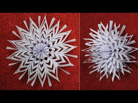 Handmade Paper Snowflakes❄️DIY Snowflake Patterns