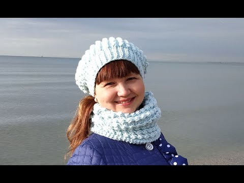 Снуд спицами "БИРЮЗА". МАСТЕР-КЛАСС. Снуд спицами "БИРЮЗА". МАСТЕР-КЛАСС.