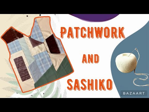 Patchwork and Sashiko/ handmade Patchwork and Sashiko/ handmade