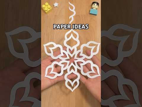 EASY CAPTIVATING SNOWFLAKE CRAFT STEP BY STEP | CHRISTMAS CRAFTS INCL ART