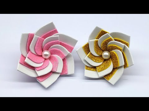 Simple and Beautiful Paper Flowers - Foam Sheet Craft - DIY Flowers - Home Decor Simple and Beautiful Paper Flowers - Foam Sheet Craft - DIY Flowers - Home Decor