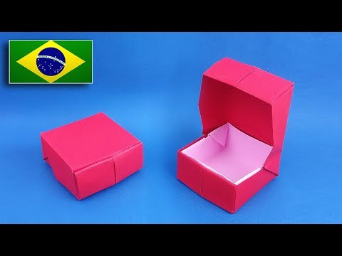 Origami: Caixinha de Anel - Instruções em Português BR Origami: Caixinha de Anel - Instruções em Português BR