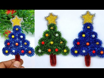 Mini Christmas Tree DIY &ndash; Easy Pipe Cleaner Christmas Decorations at Home | Cute Holiday Crafts 2025