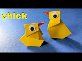 Курча орігамі | Easter craft - chick origami