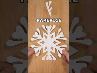EASY PAPER PAPERICE SNOWFLAKE ❄️ HOW TO MAKE SNOWFLAKE OUT OF PAPER inclArt