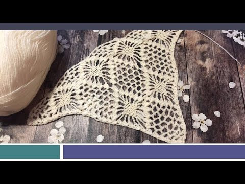 Узор для шали филейная сетка Узор для шали филейная сетка