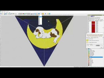 Peyote triangle pattern based on image in PeyoteCreator prg https://bead-n-stitch.com/peyotecreator/