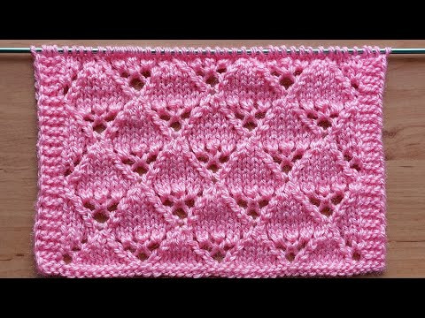 Красивый ажурный узор спицами для вашей летней кофточки, туники, платья. Красивый ажурный узор спицами для вашей летней кофточки, туники, платья.