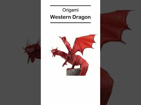 Origami Western Dragon (Shuki Kato) #shorts