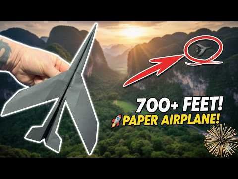 How to Make a Paper Airplane Easy That Flies Over 700 Feet &ndash; Record Breaking Tutorial