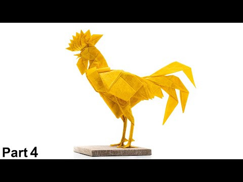Origami Rooster tutorial (Satoshi Kamiya) part 4 折り紙 ニワトリ Gallo Origami Rooster tutorial (Satoshi Kamiya) part 4 折り紙 ニワトリ Gallo