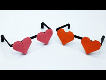 Learn How to Make Origami Sunglasses (New Model) - Paper Sunglasses Making Instructions